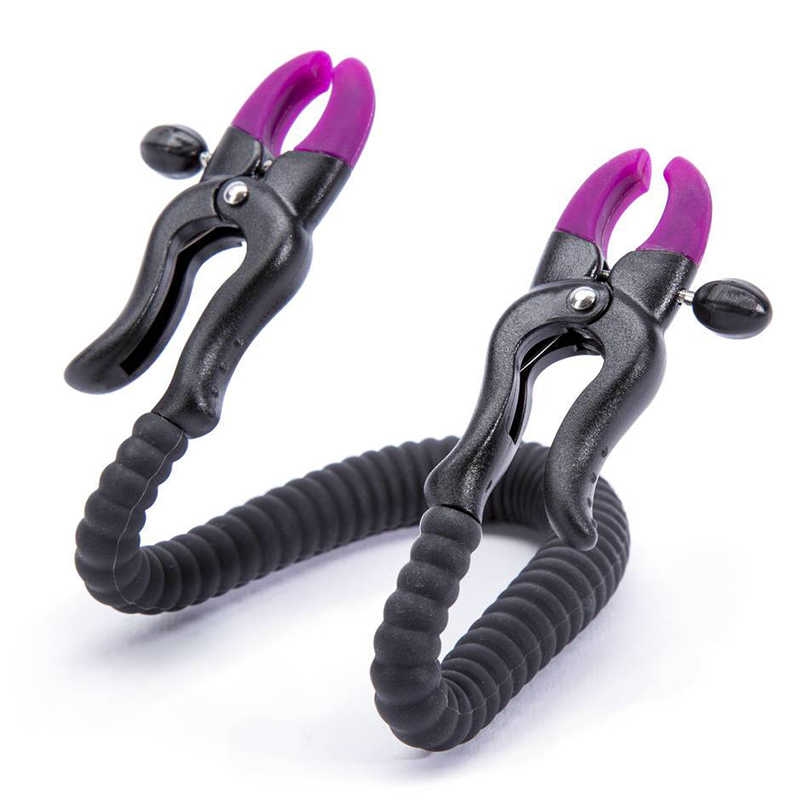 Зажимы на половые губы с гибким эрекционным кольцом "Intimate Spreader" 