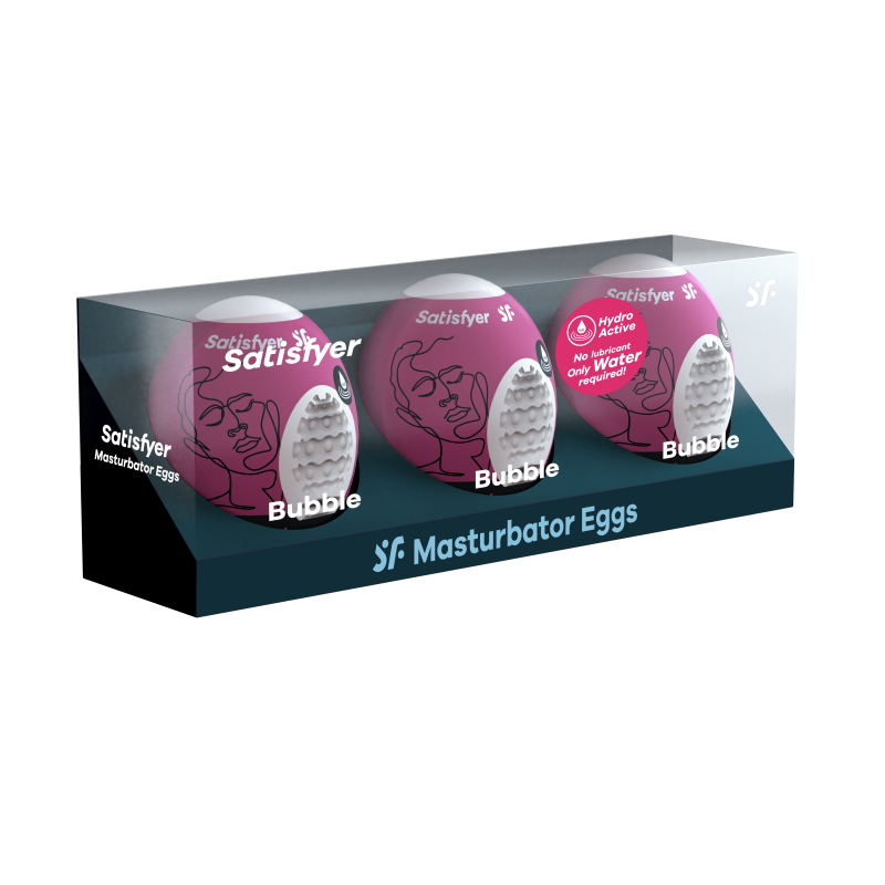 Мастурбаторы с самолубрикацией "Satisfyer Bubble" 3шт 
